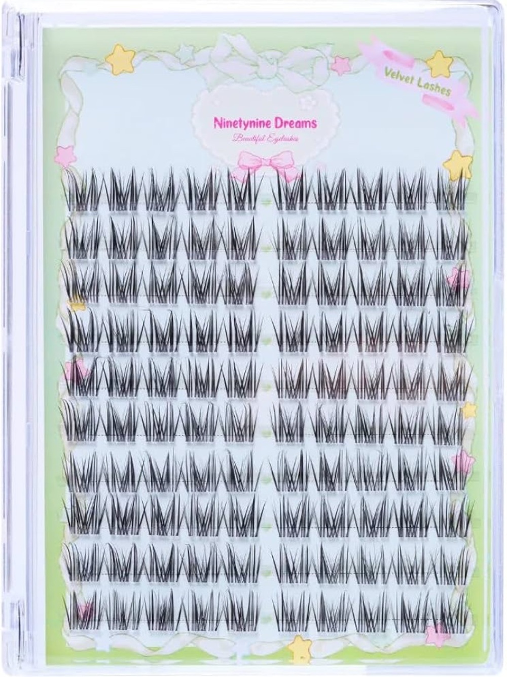 Velvet Individual False Eyelashes - Black